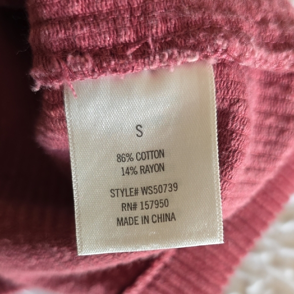 Harper Heritage Corduroy Pinafore Overall Dress Maroon Burgundy S - Picture 5 of 7